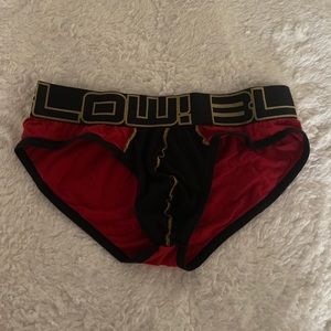 Andrew Christian Red BLOW! brief